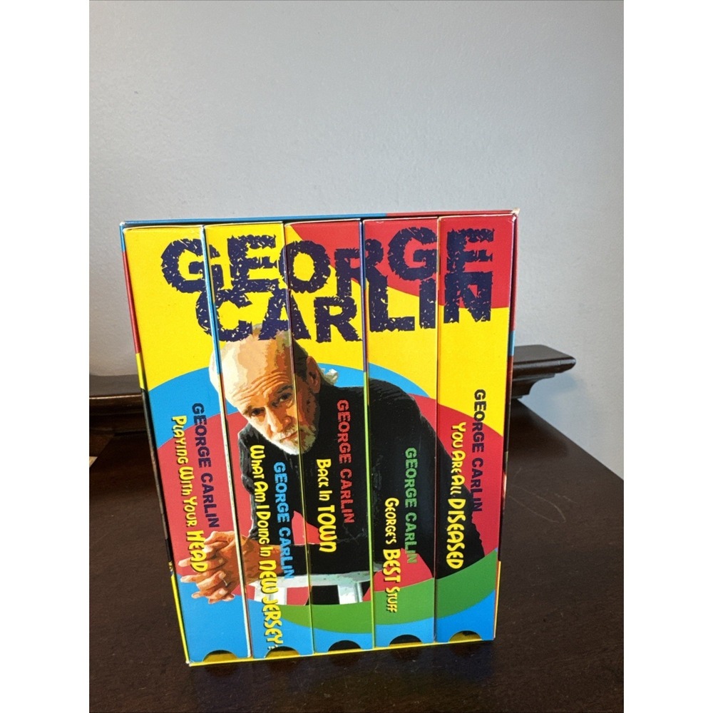 Completely George Carlin Collection 5 VHS Tape Box Set,  6 Hours